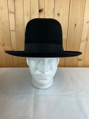 Fernandez y Roche Felt Hat/Fedora, Black - Size 58 / US 7 1/4